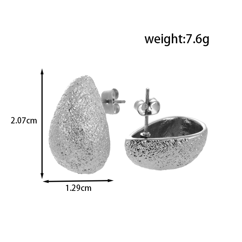 1 Paar Einfacher Stil Klassischer Stil S-Form Wassertropfen Überzug Edelstahl 304 14 Karat Vergoldet Ohrstecker display picture 4