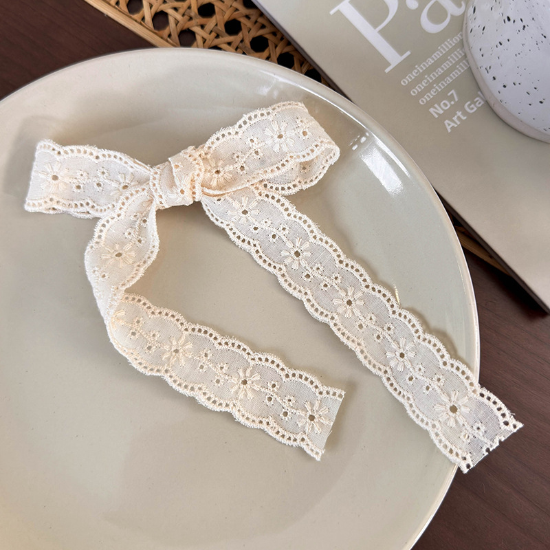 Women's Preppy Style Simple Style Bow Knot Cloth Bowknot Hair Clip display picture 6