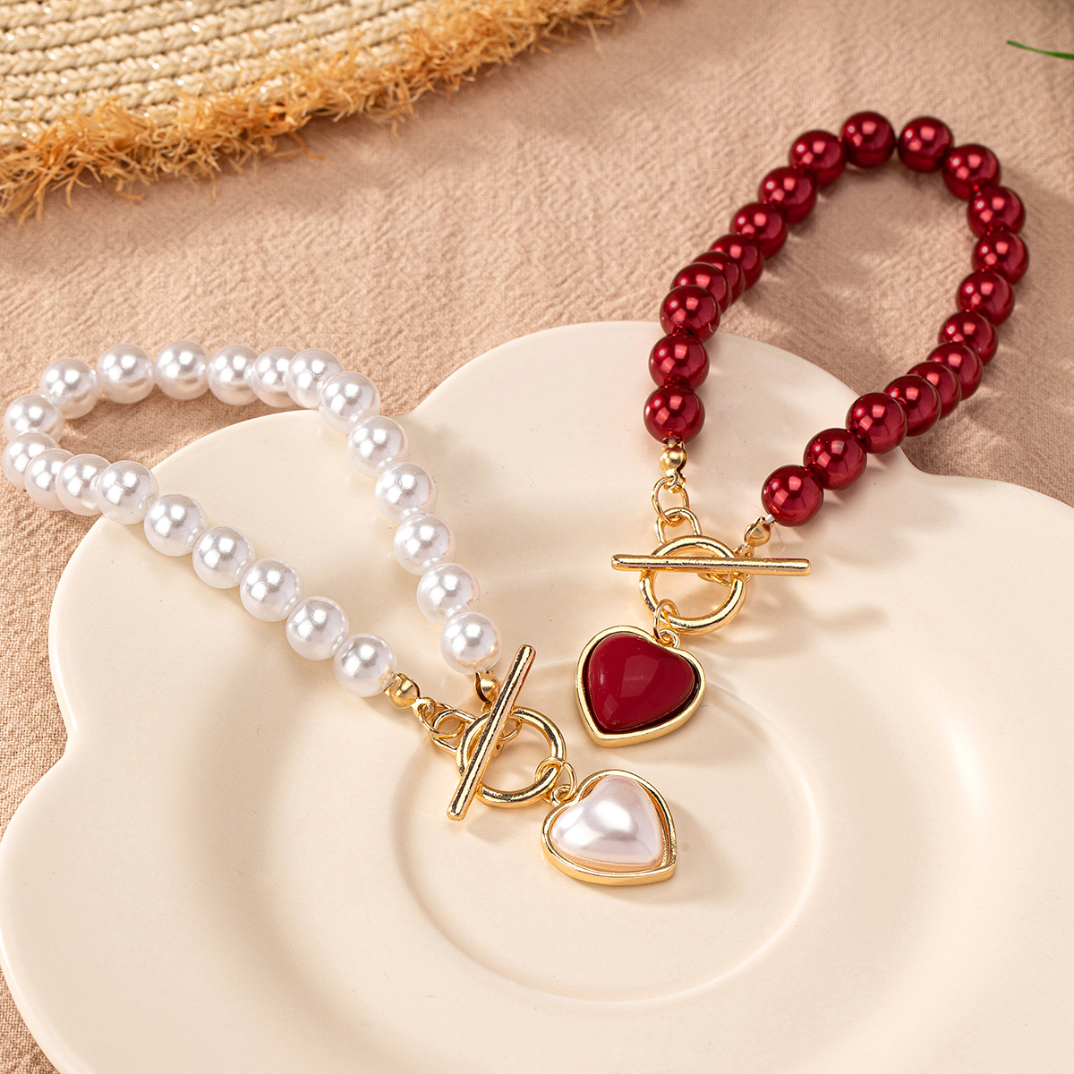 Elegant Lady Modern Style Heart Shape Alloy Plastic Women's Bracelets display picture 4