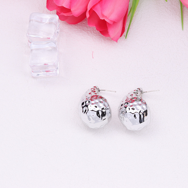 1 Pair IG Style Simple Style Water Droplets Arylic Ear Studs display picture 2