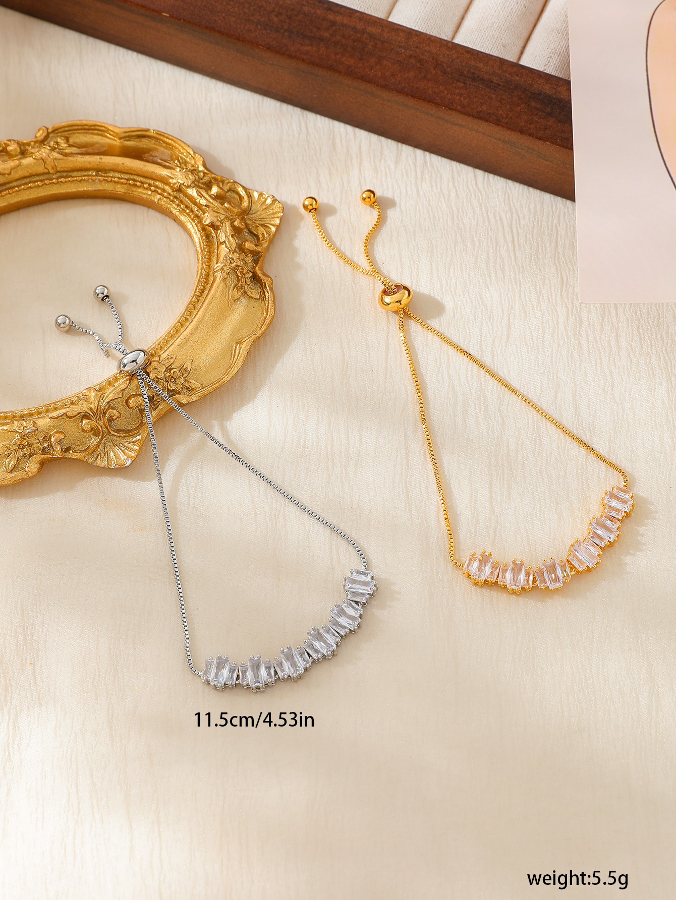 Wholesale Elegant Romantic Sweet Feather Petal Copper Plating Inlay 18K Gold Plated Zircon Bracelets display picture 5