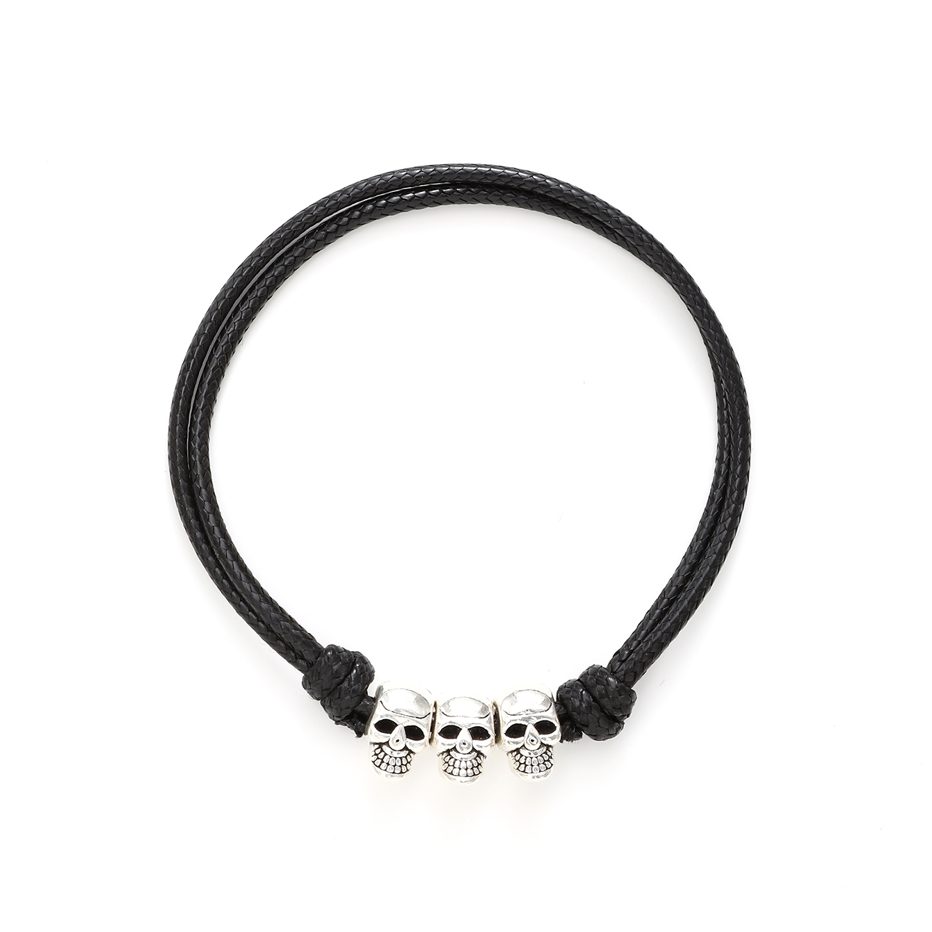 Casual Simple Style Commute Tortoise Flower Skull Alloy Leather Women's Bracelets display picture 4