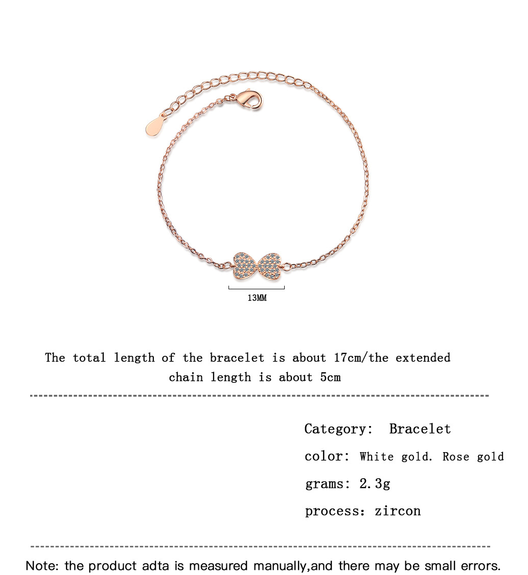 Wholesale Fairy Style Elegant Lady Butterfly Copper Plating Inlay Zircon Bracelets display picture 6