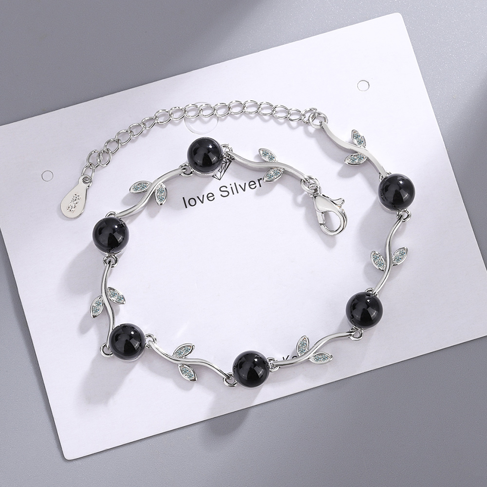 Elegant Lady Leaf Agate Women's Bracelets display picture 3