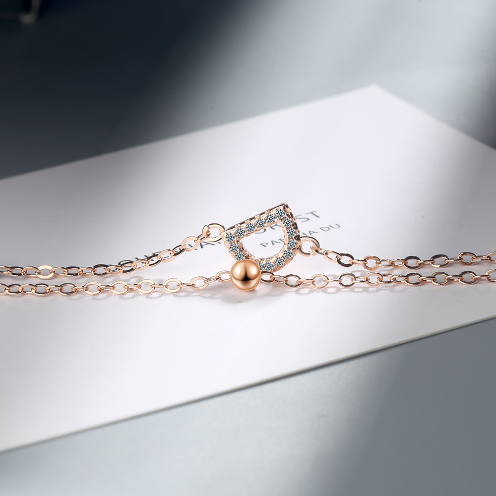 Wholesale Elegant Lady Geometric Copper Inlay Zircon Bracelets display picture 9