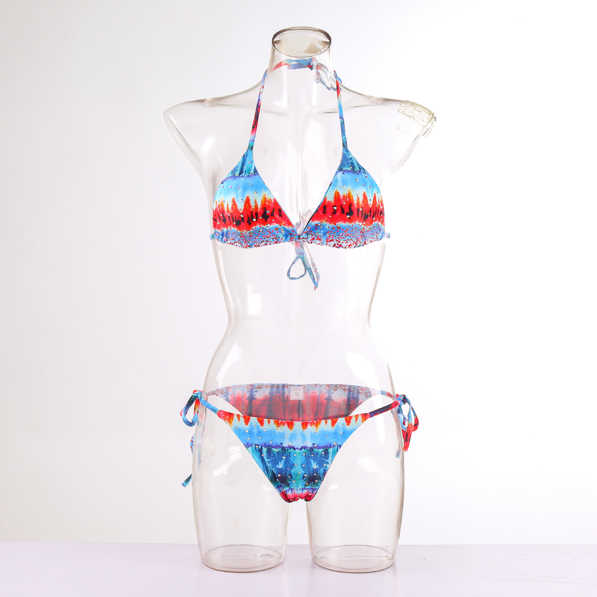 Women's Multicolor 2 Pieces Set Bikinis Swimwear display picture 4