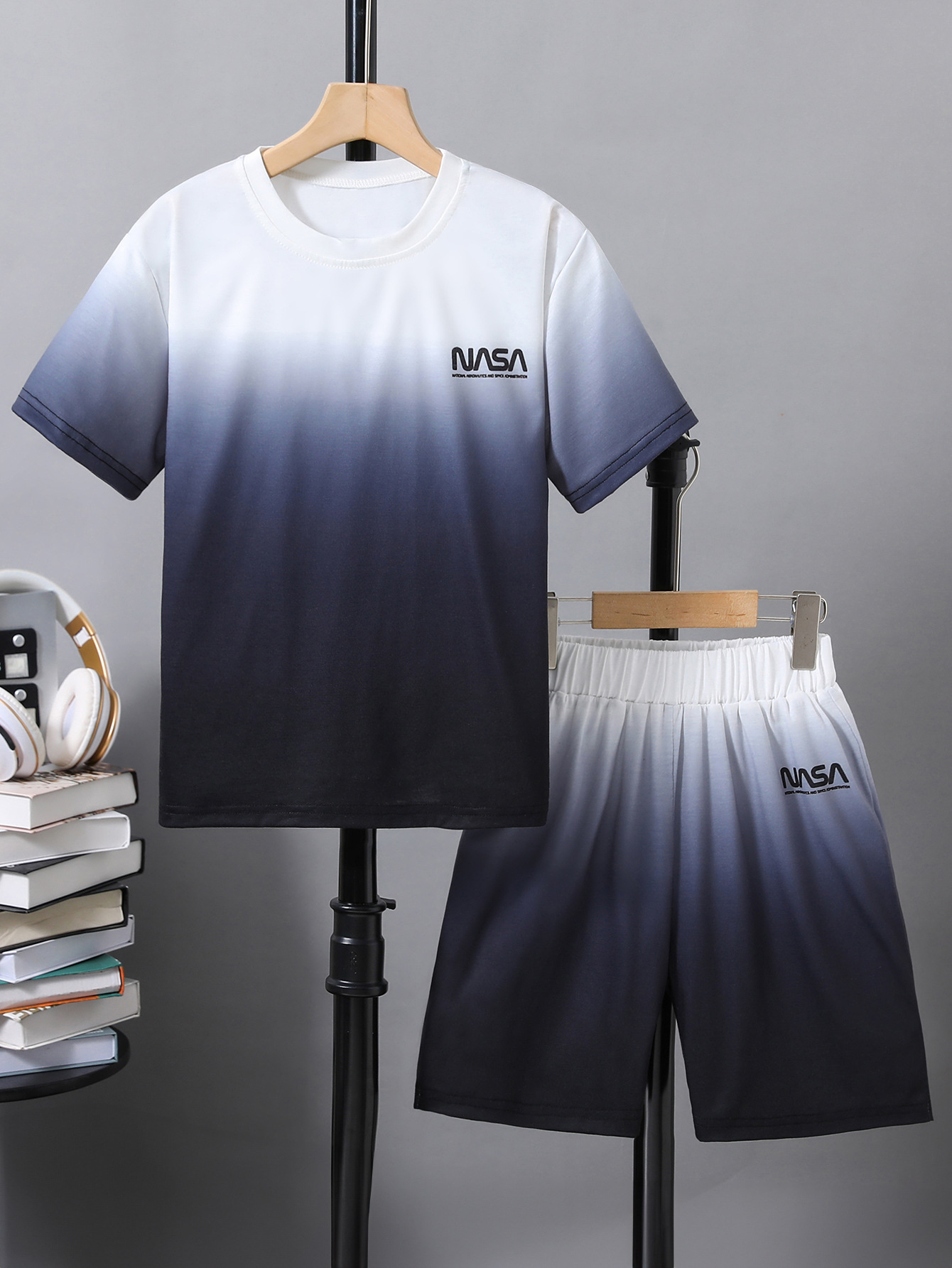 Simple Style Sports Printing Polyester Boys Clothing Sets display picture 1