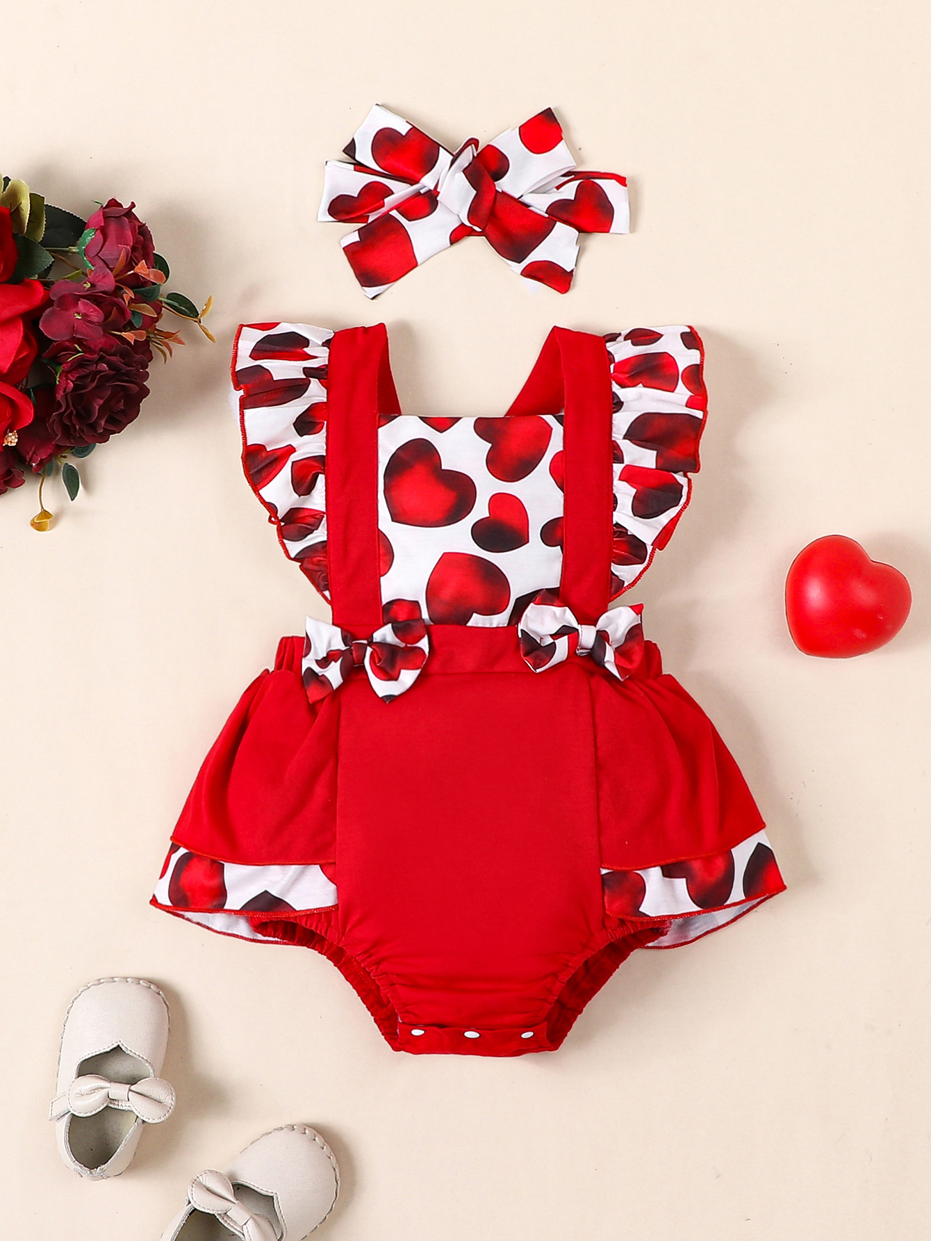 Cute Heart Shape Polyester Jumpsuits display picture 1