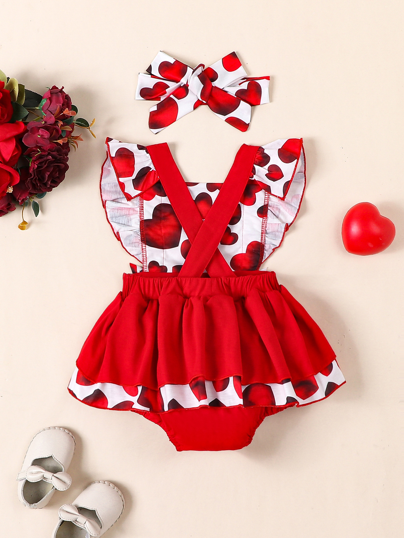 Cute Heart Shape Polyester Jumpsuits display picture 2