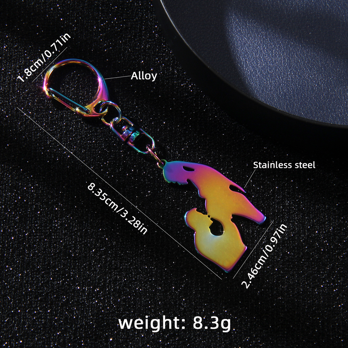 Basic Modern Style Classic Style Human 201 Stainless Steel Alloy Plating Mother'S Day Bag Pendant Keychain display picture 4