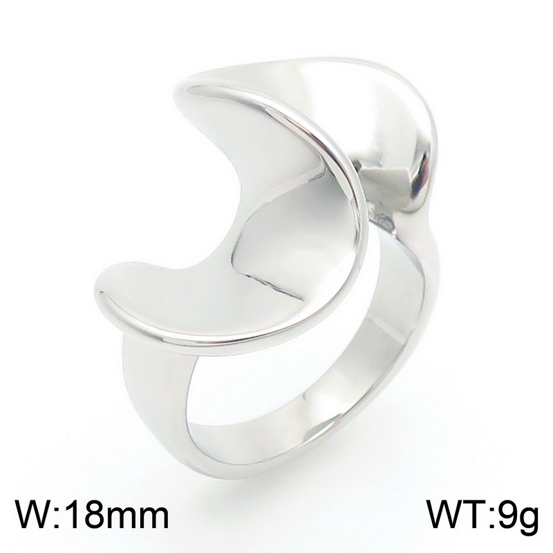 304 Stainless Steel 18K Gold Plated Simple Style Irregular Solid Color Rings display picture 6
