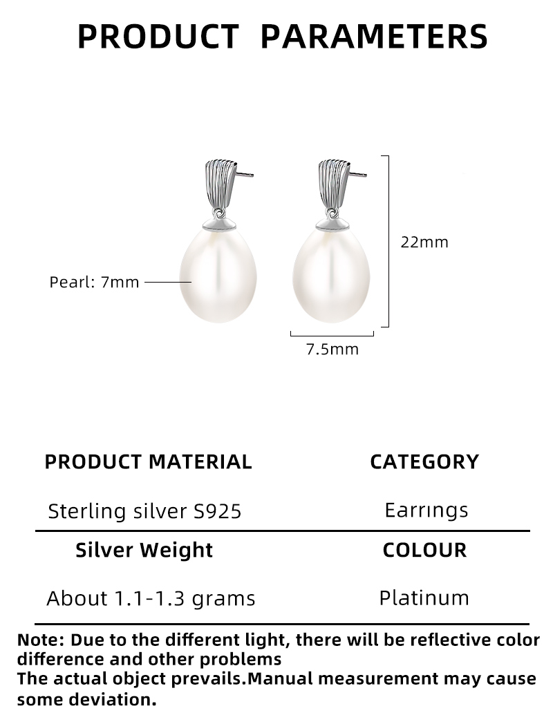 1 Pair Elegant Glam Luxurious Solid Color Polishing Plating Inlay Sterling Silver Pearl White Gold Plated Ear Studs display picture 2