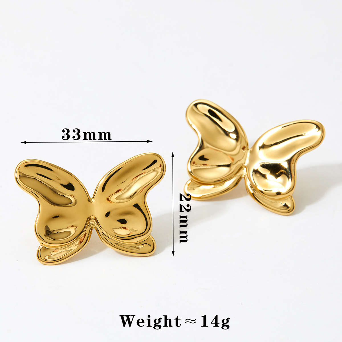 1 Pair Basic Modern Style Classic Style Butterfly 316 Stainless Steel  Ear Studs display picture 1