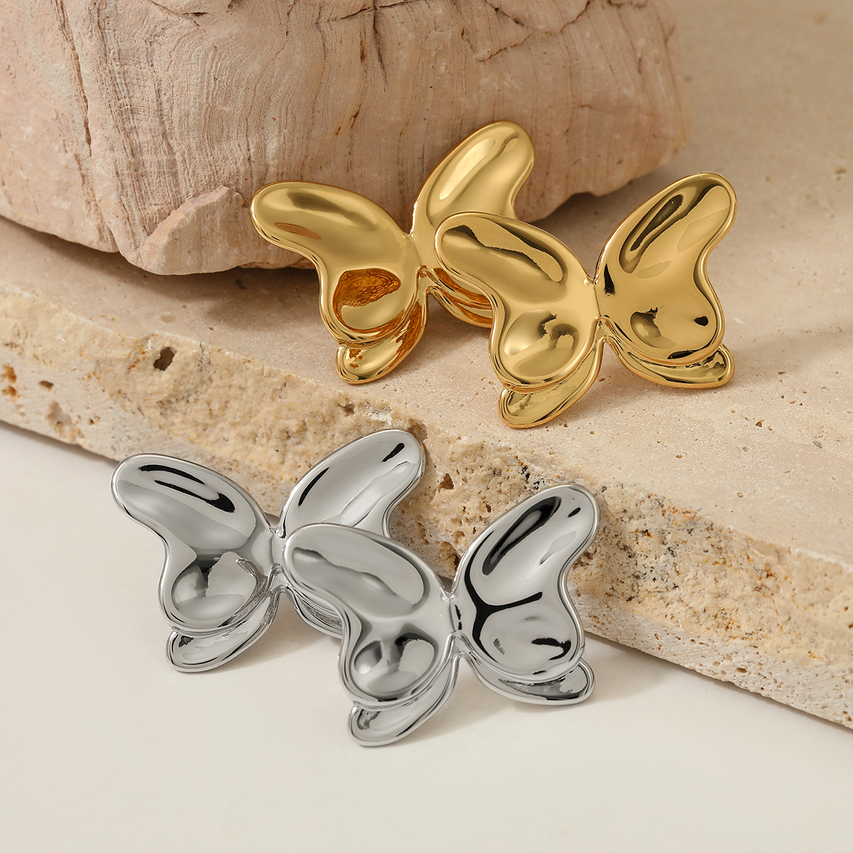 1 Pair Basic Modern Style Classic Style Butterfly 316 Stainless Steel  Ear Studs display picture 4