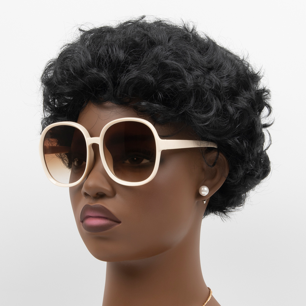 Style Simple Commuer Couleur Unie Ca Cadre Rond Plein Cadre Femmes De Lunettes De Soleil display picture 3