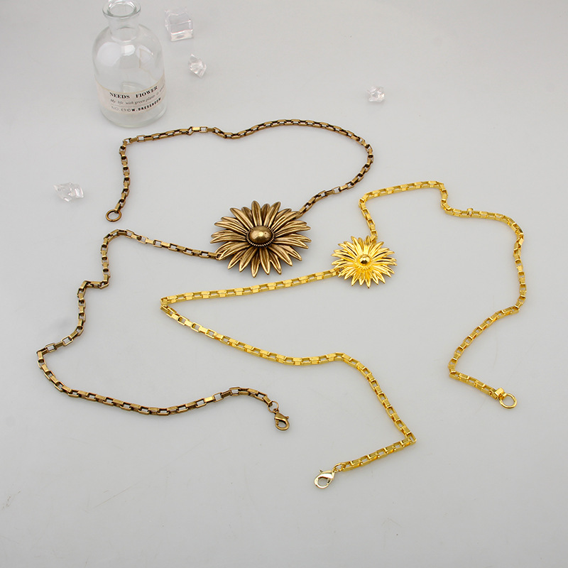 Lässig Elegant Vintage-Stil Chrysantheme Vergoldet Legierung Kupfer Großhandel Hüftkette display picture 10