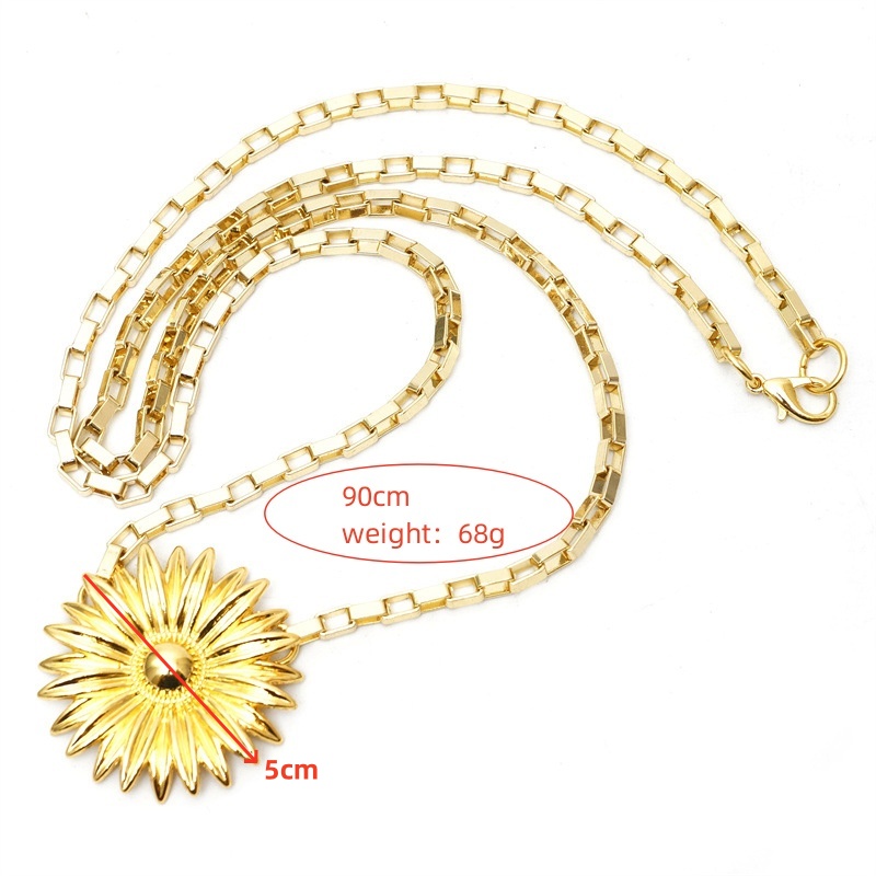 Casual Elegant Vintage Style Chrysanthemum Gold Plated Alloy Copper Wholesale Waist Chain display picture 15