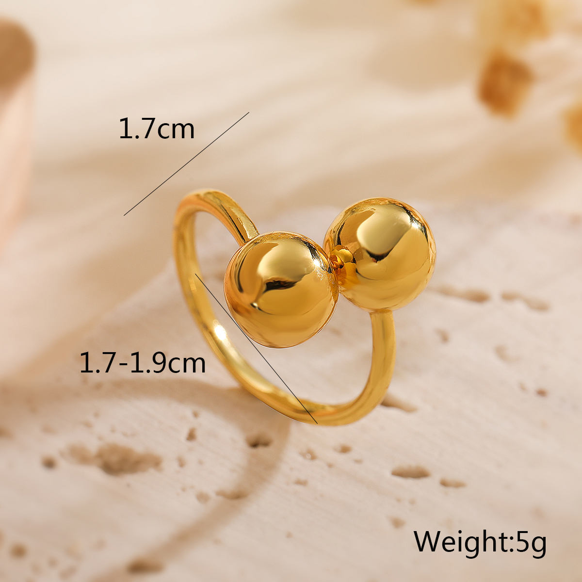 Copper 18K Gold Plated Retro Simple Style Commute Plating Solid Color Bow Knot Open Rings display picture 3