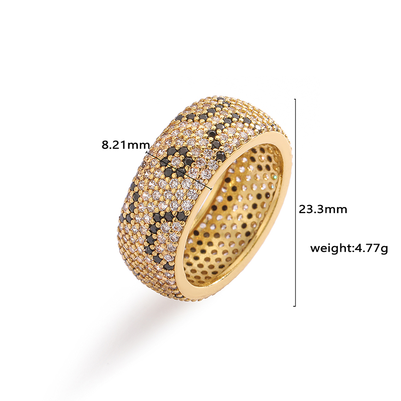 Copper Vintage Style Lady Classic Style Enamel Plating Inlay Round Star Snakeskin Zircon Rings Earrings display picture 6