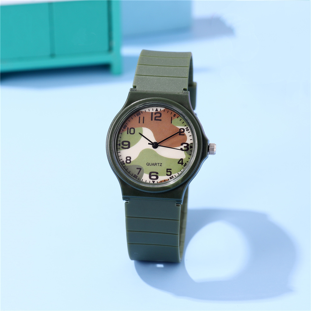 Einfacher Stil Klassischer Stil Farbblock Schnalle Quarz Kinder Uhren display picture 2