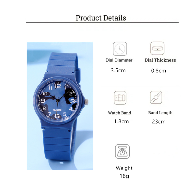 Simple Style Classic Style Color Block Buckle Quartz Kids Watches display picture 1