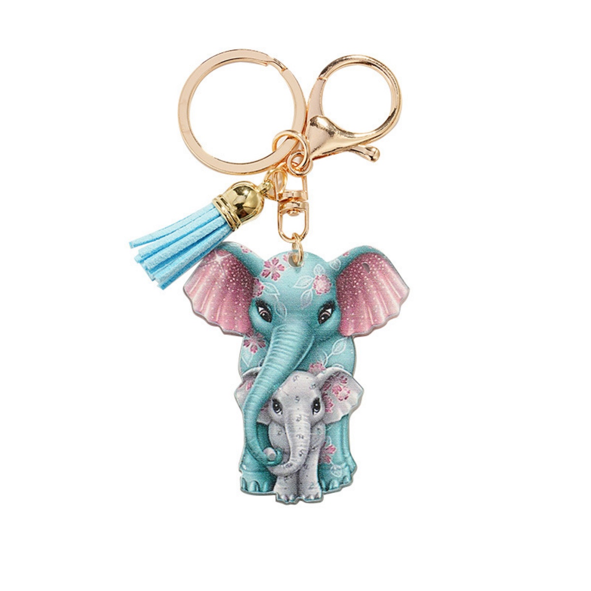 Casual Cute Shiny Animal Arylic Printing K Gold Plated Keychain display picture 6