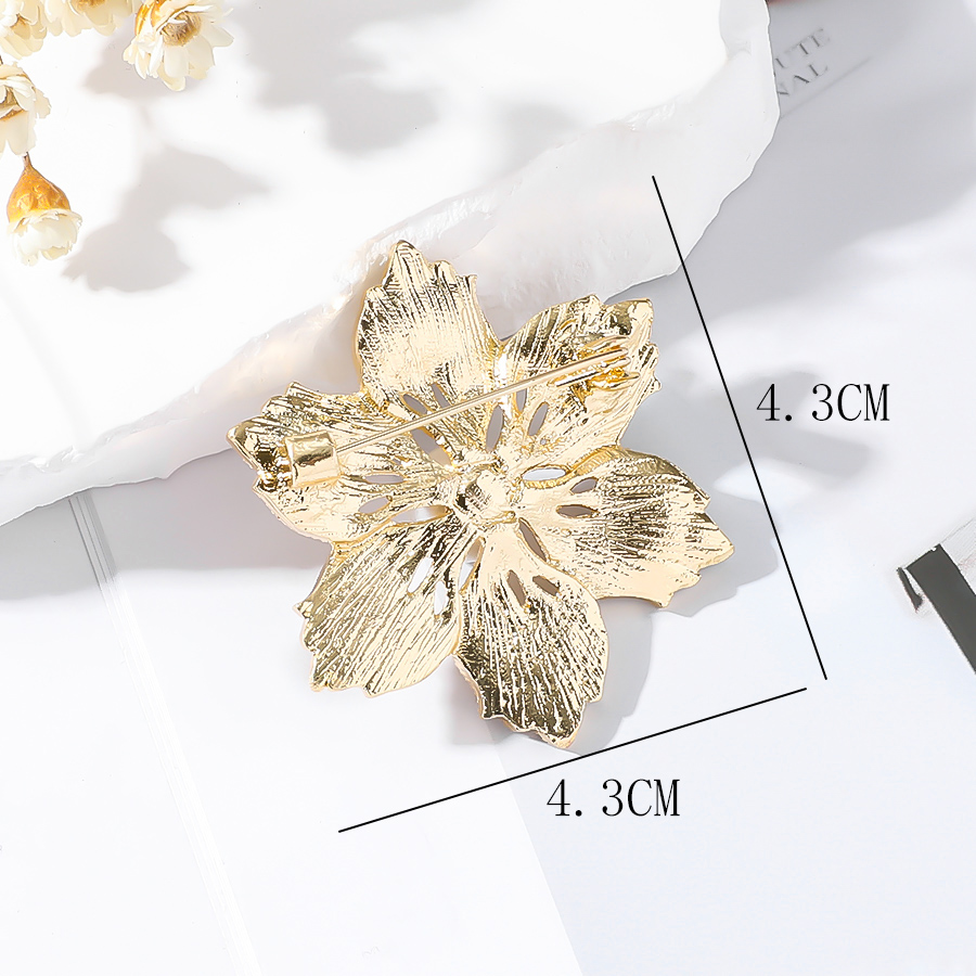 IG Style Sweet Flower Alloy Inlay Rhinestones Pearl Women's Brooches display picture 3