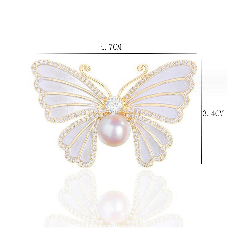 Simple Style Classic Style Butterfly Alloy Inlay Rhinestones Women's Brooches display picture 6