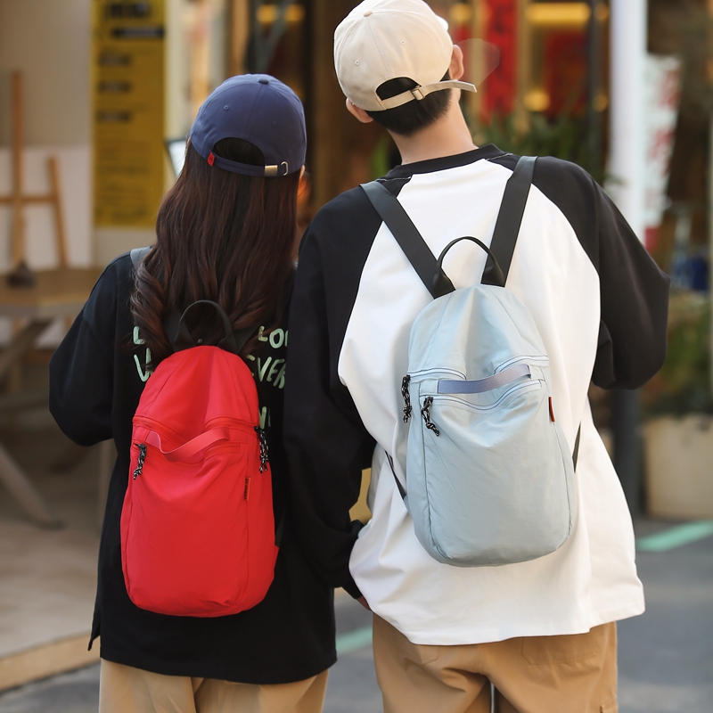 Medium Waterproof 19 Inch Solid Color Travel Daily School Backpack display picture 9