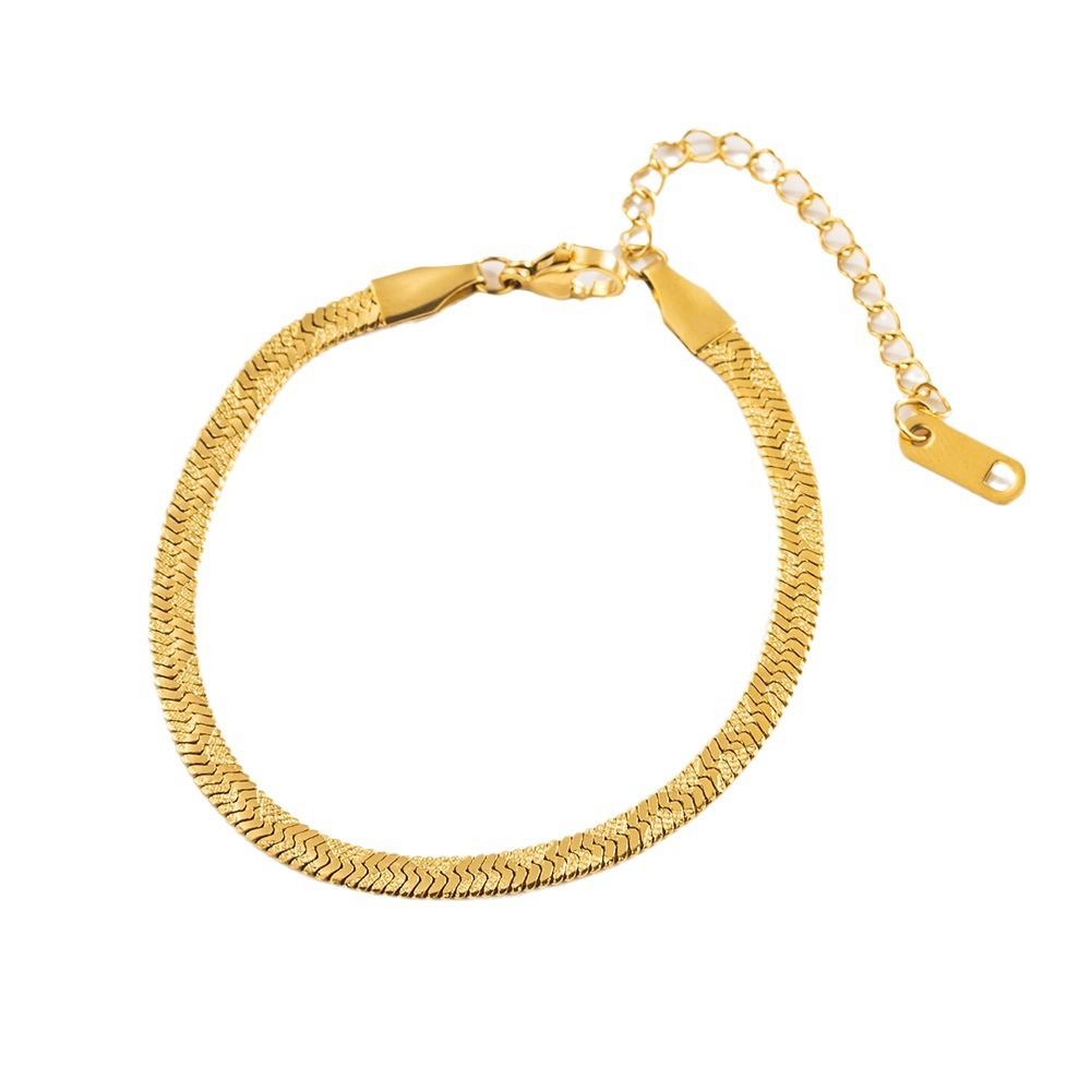 Casual Vacation Classic Style Solid Color 316 Stainless Steel  14K Gold Plated Bracelets In Bulk display picture 7