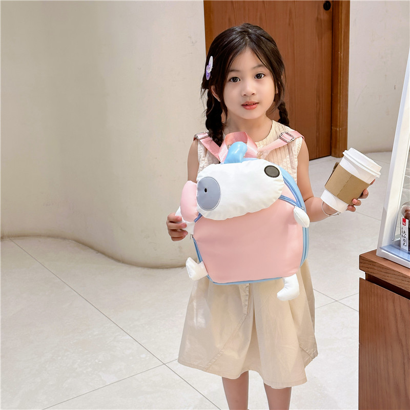2024 New Kindergarten Children's Backpack Cute Boys And Girls Small Backpack Baby Outing Lightweight Animal Schoolbag display picture 8