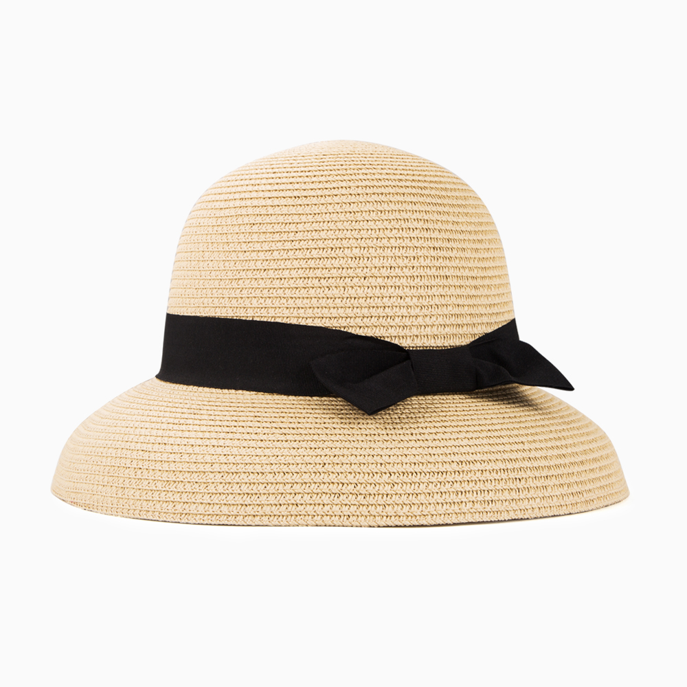 Women's Casual Elegant Modern Style Bow Knot Wide Eaves Straw Hat display picture 4
