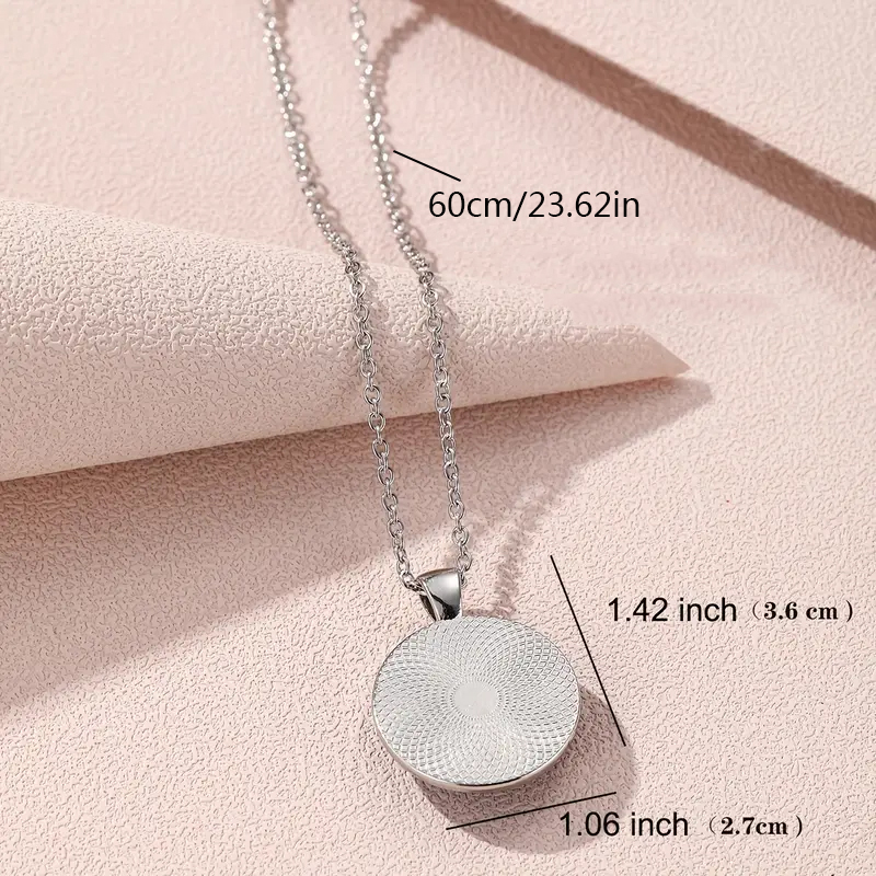 Wholesale Jewelry Basic Simple Style Classic Style Letter Alloy Glass Inlay Pendant Necklace display picture 4