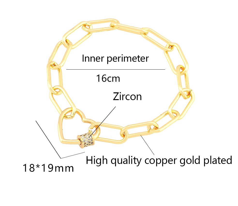 Wholesale IG Style Fairy Style Elegant Palm Heart Shape Copper Inlay Zircon Bracelets Drawstring Bracelets display picture 10