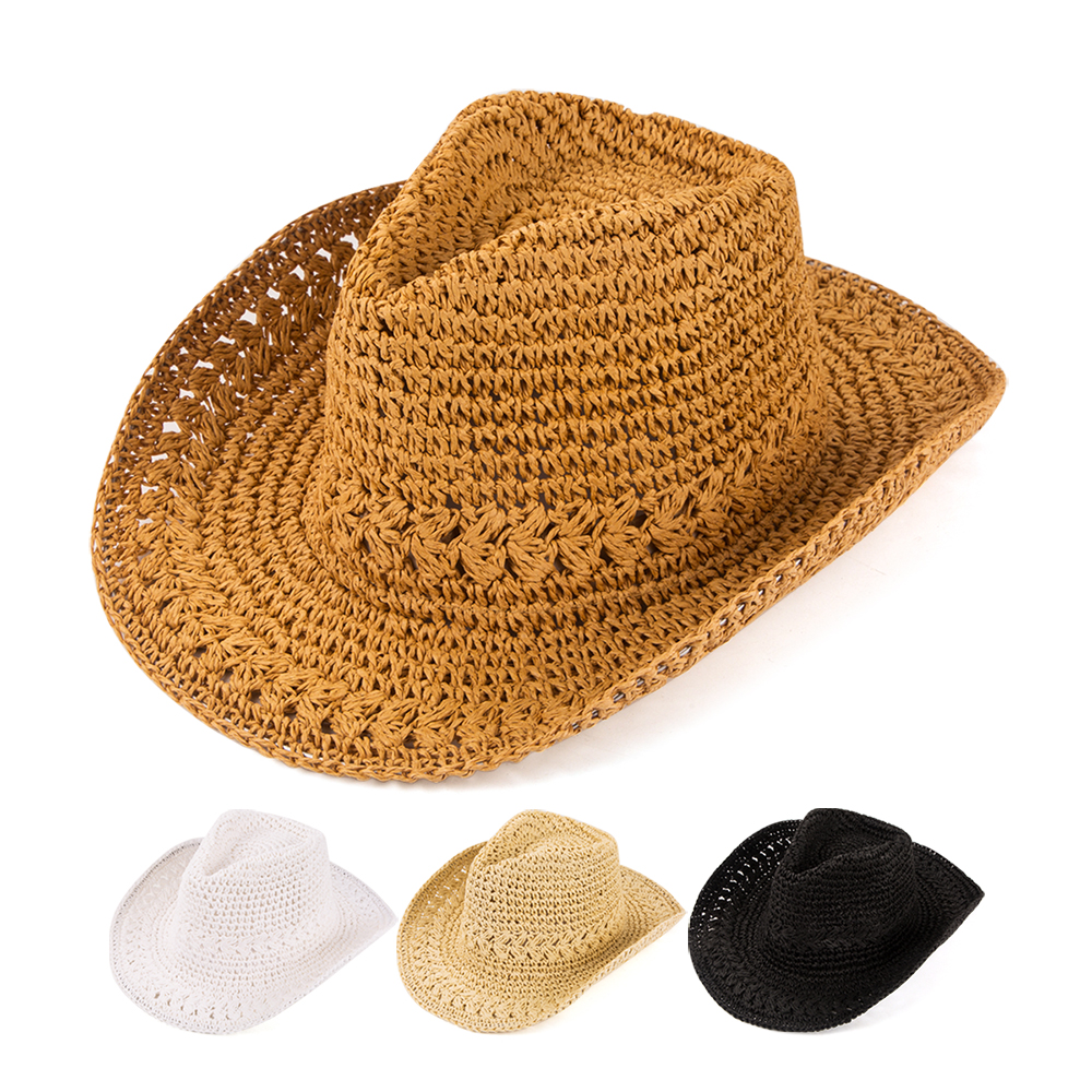 Frau Einfacher Stil Klassischer Stil Einfarbig Große Traufen Sonnenhut Fedora-Hut display picture 5