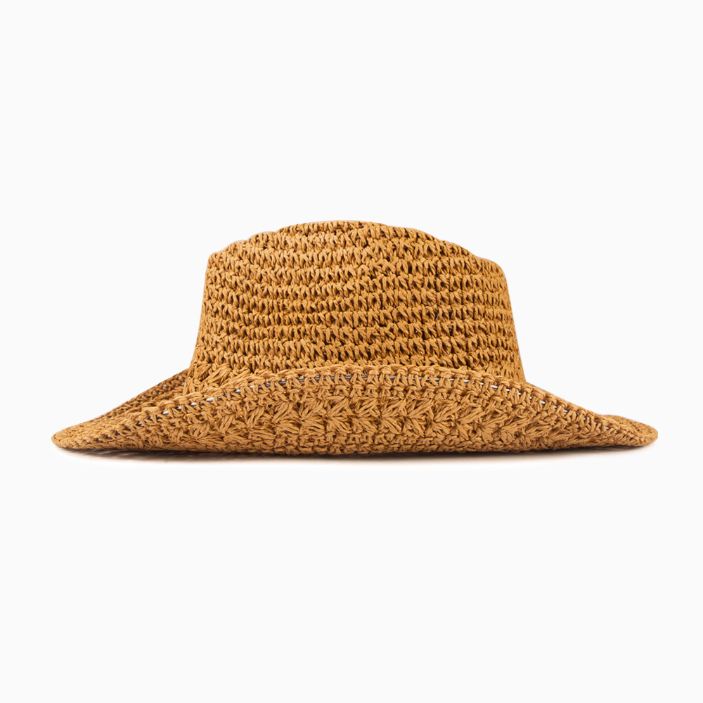 Frau Einfacher Stil Klassischer Stil Einfarbig Große Traufen Sonnenhut Fedora-Hut display picture 6