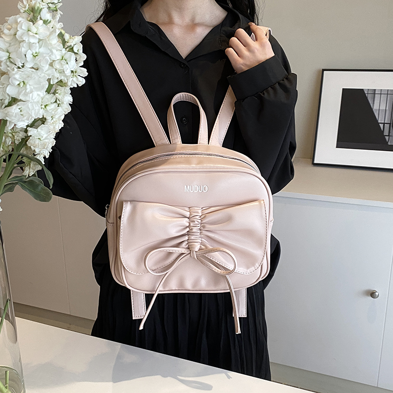 Medium Waterproof Solid Color Casual Shopping Women's Backpack display picture 6