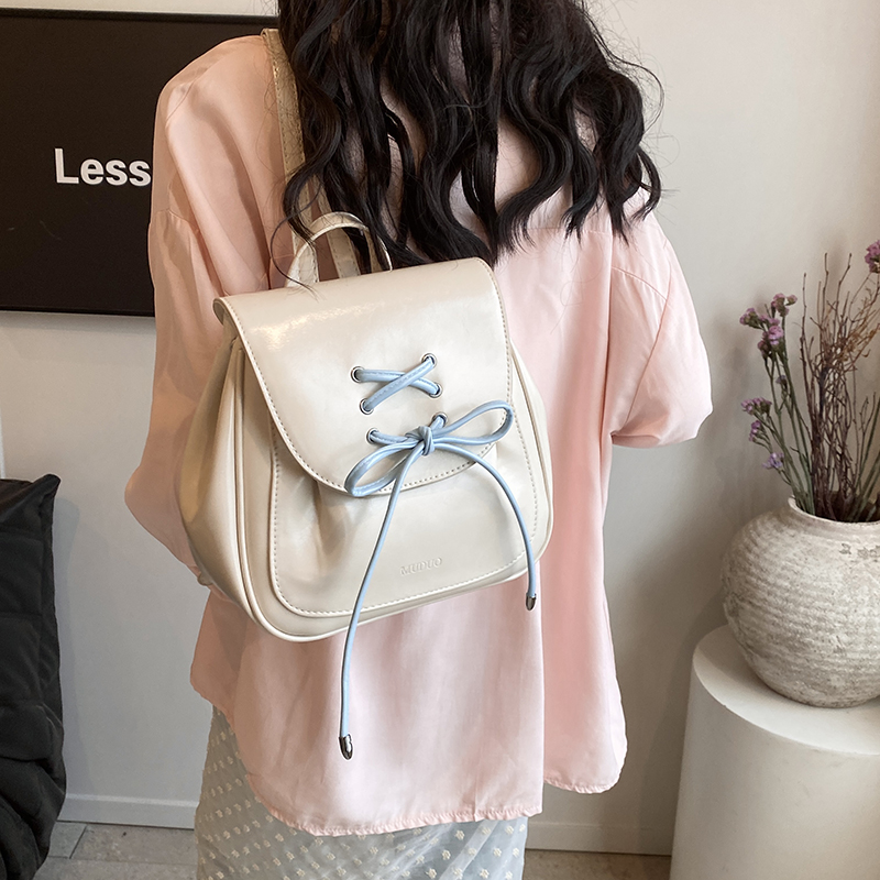 Medium Waterproof 13 Inch Solid Color Daily Shopping Women's Backpack display picture 2