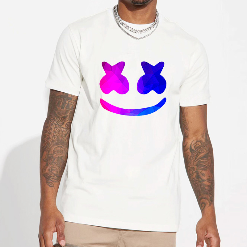 Men's Smiley Face Simple Style Round Neck Short Sleeve Regular Fit Men's T-shirt display picture 3