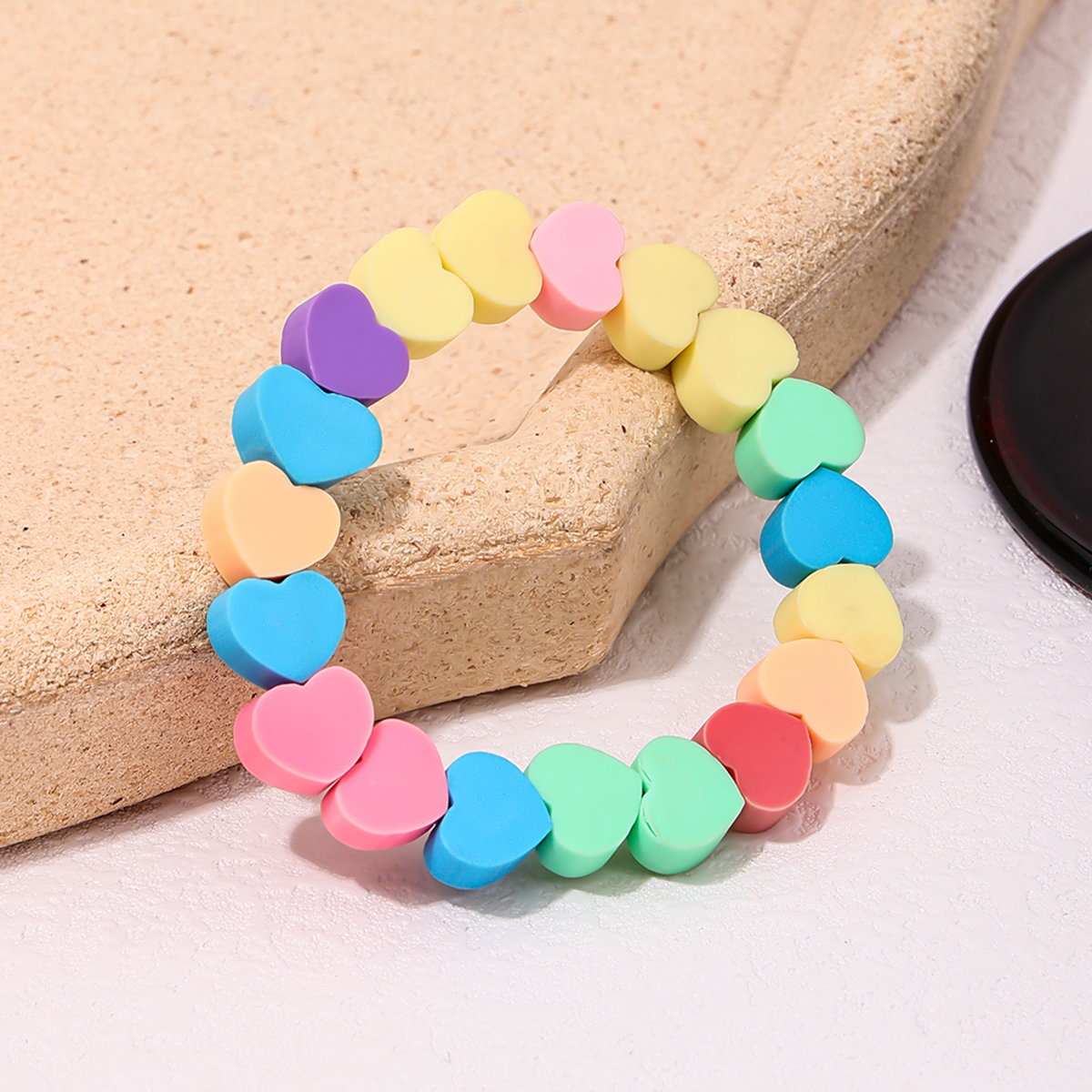 Cute Sweet Heart Shape Soft Clay Women's Bracelets display picture 4