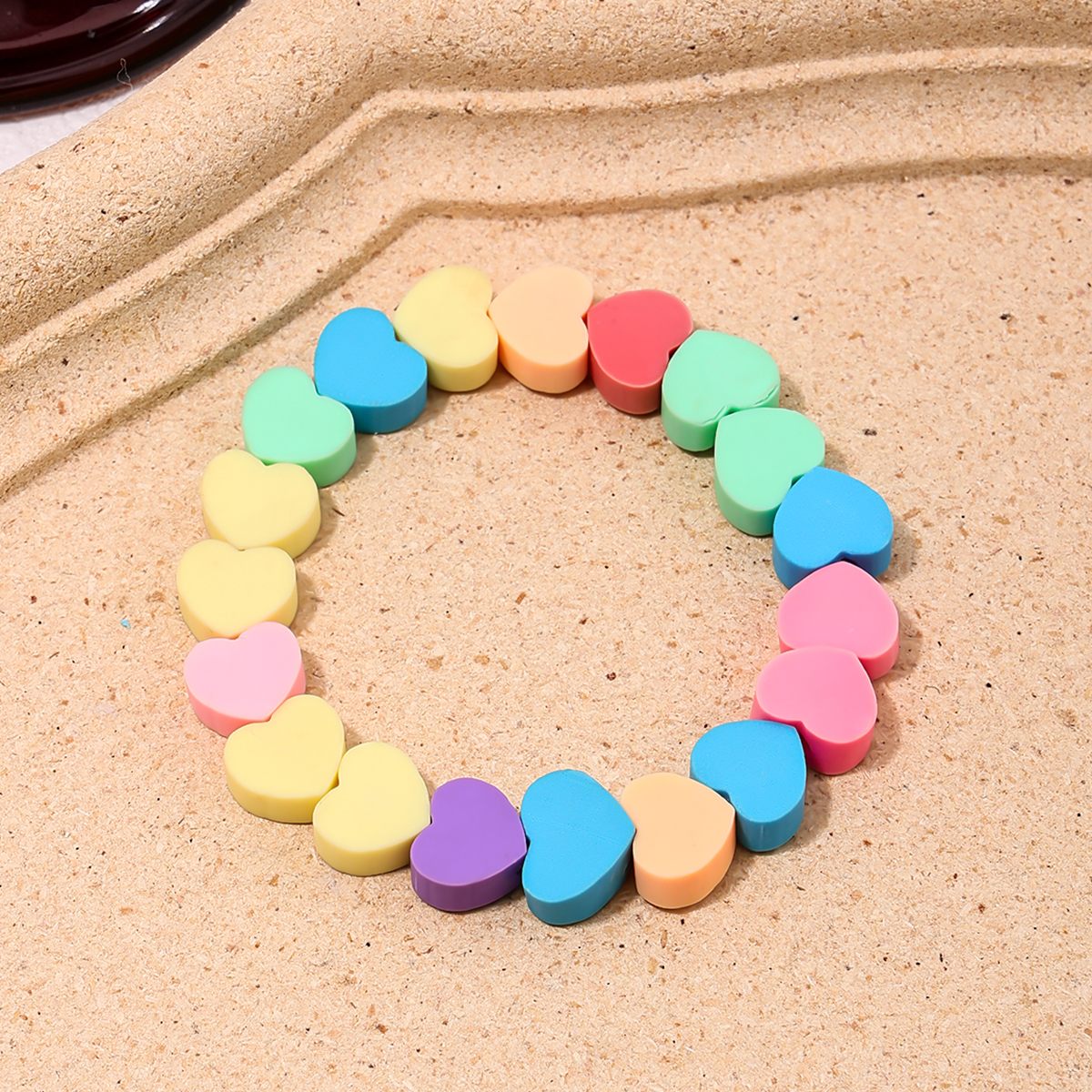 Cute Sweet Heart Shape Soft Clay Women's Bracelets display picture 6