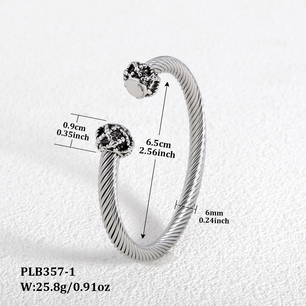 Wholesale Jewelry Simple Style Geometric 304 Stainless Steel Alloy Inlay Bangle display picture 29
