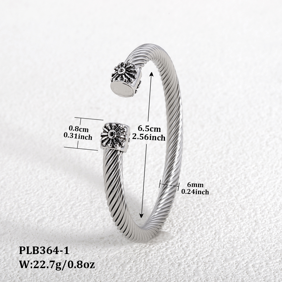 Wholesale Jewelry Simple Style Geometric 304 Stainless Steel Alloy Inlay Bangle display picture 45