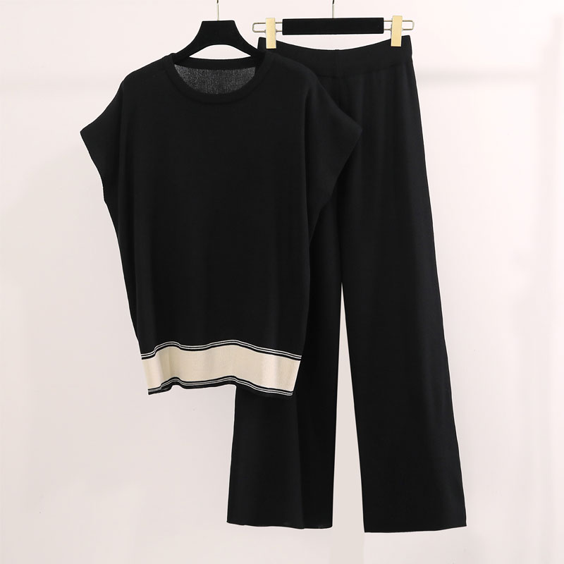 Casual Outdoor Women's Vintage Style Stripe Polyester Knit Pants Sets Pants Sets display picture 3