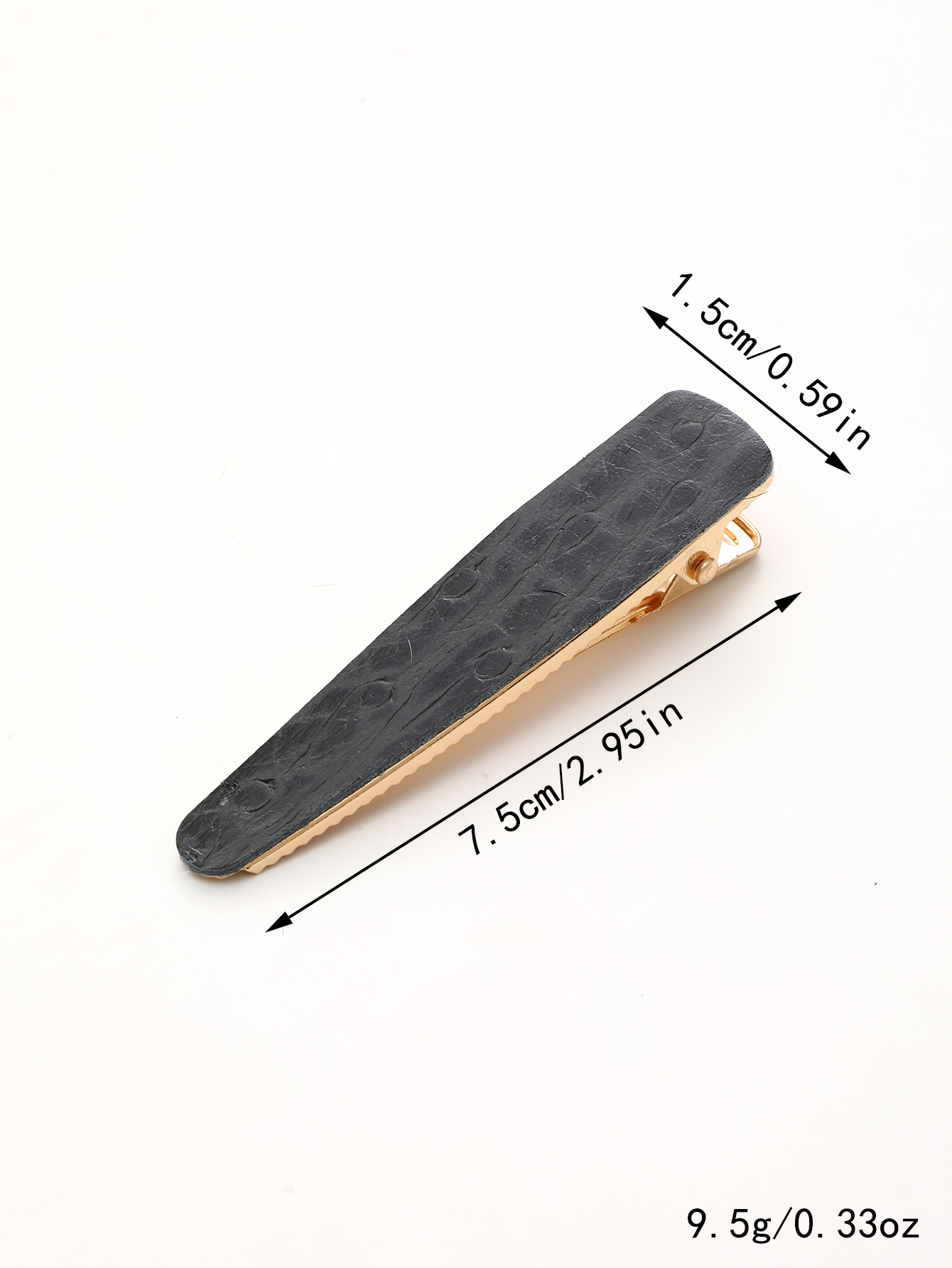Women's Vintage Style Simple Style Color Block Leather Printing Hair Clip display picture 12