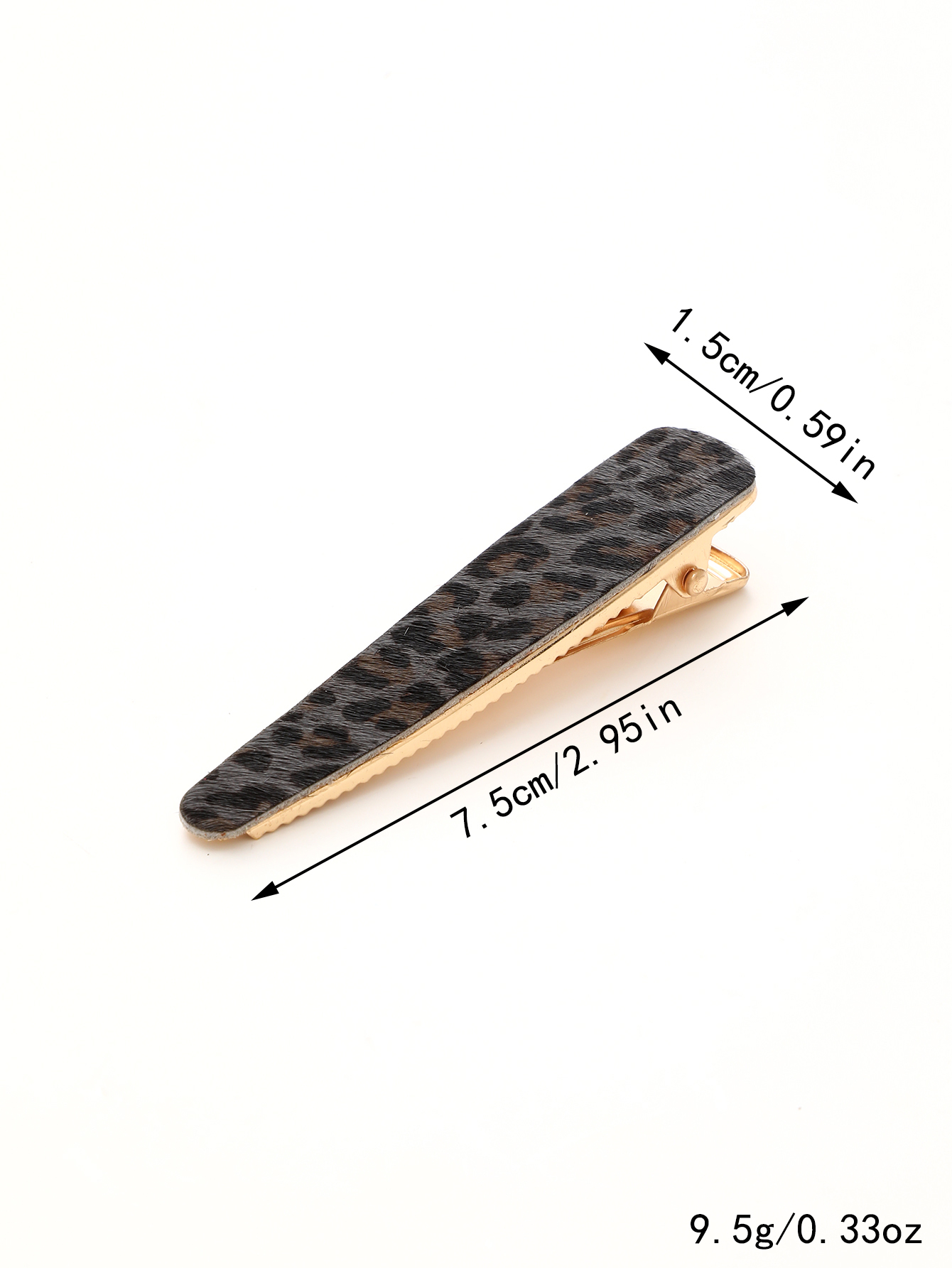 Women's Vintage Style Simple Style Color Block Leather Printing Hair Clip display picture 13
