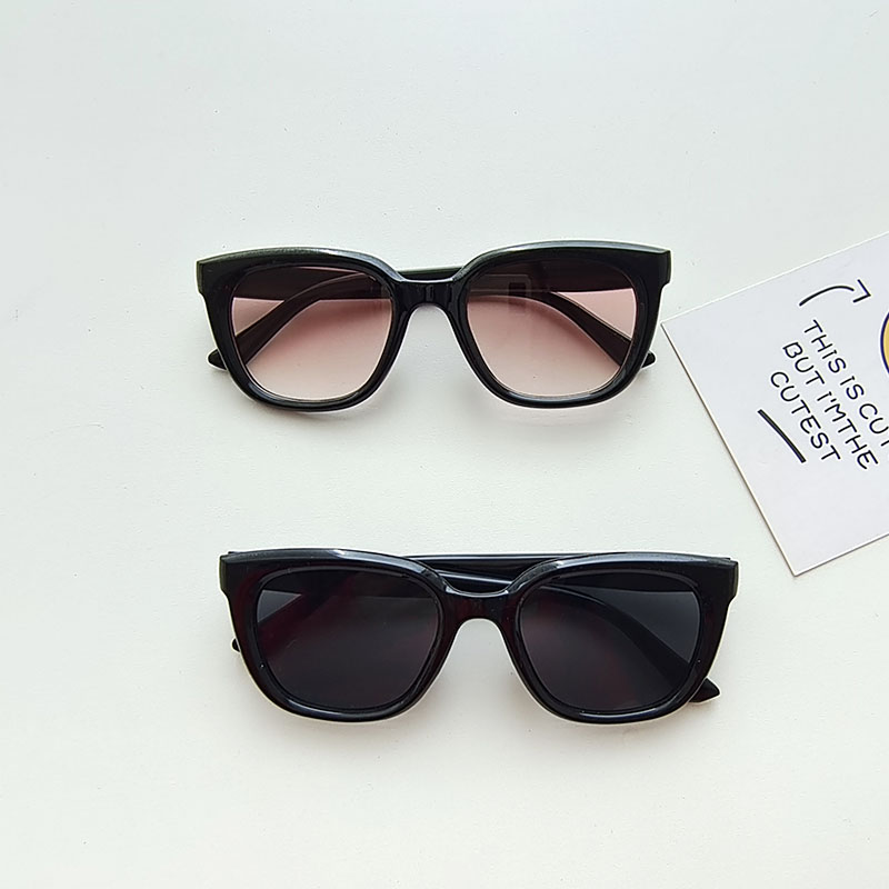 Sweet Solid Color Color Block Resin Square Full Frame Kids Sunglasses display picture 7