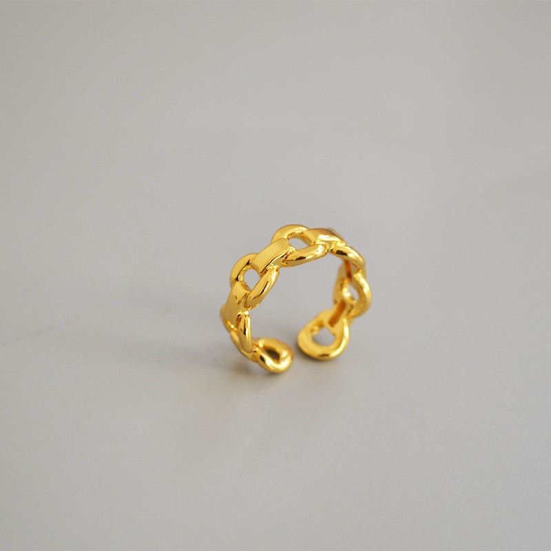 Simple Style Classic Style Solid Color Alloy Hollow Out Gold Plated Silver Plated Unisex Rings display picture 2