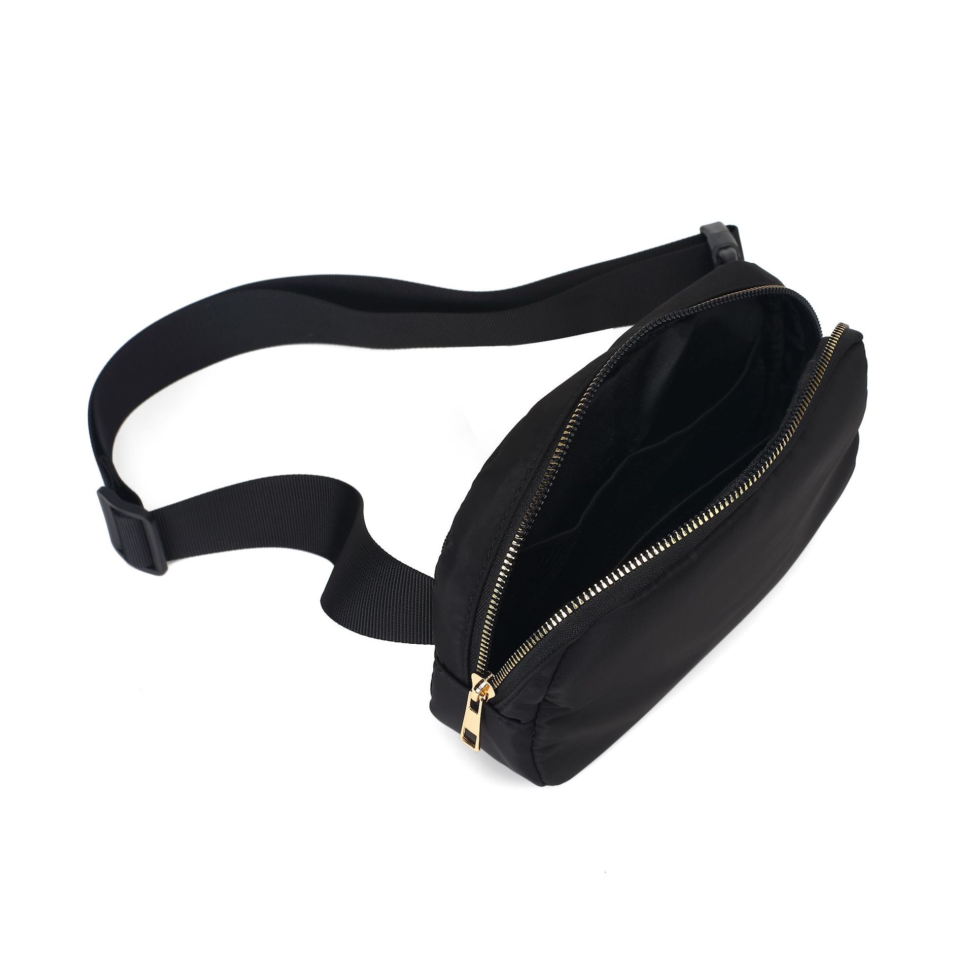Unisex Basic Classic Style Solid Color Nylon Waist Bags display picture 8