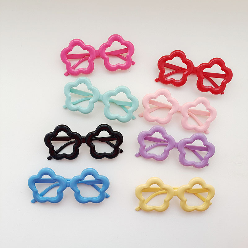 Cute Vacation Sweet Flower Resin Special-Shaped Mirror Full Frame Kids Sunglasses display picture 7